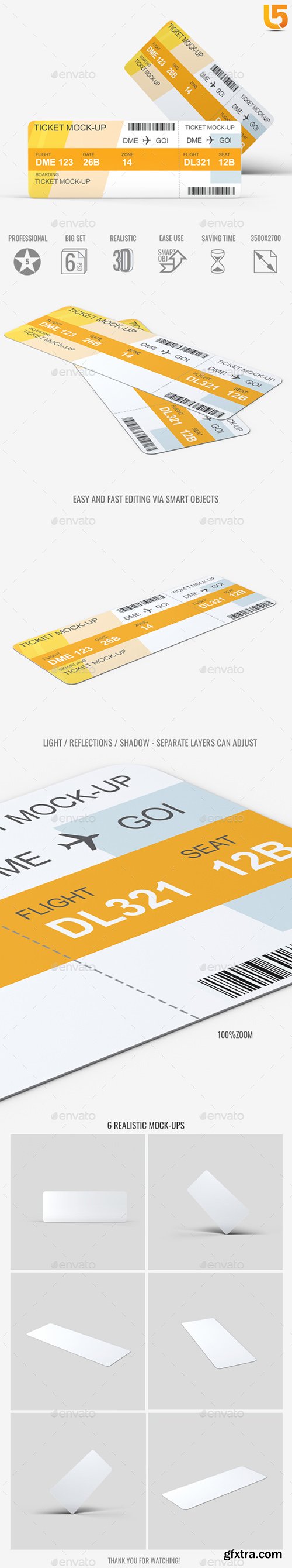 Graphicriver Ticket Mock-Up 18760383