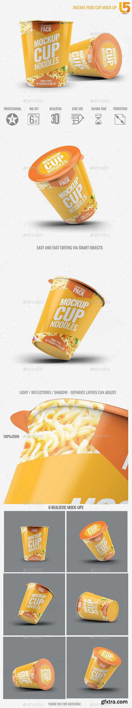 Graphicriver Instant Food Cup Mock-Up 18611210