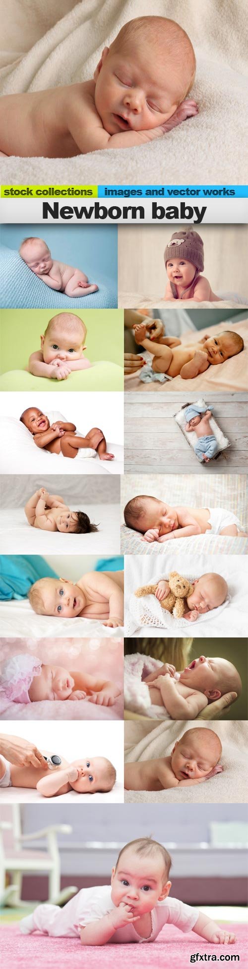 Newborn baby, 15 x UHQ JPEG