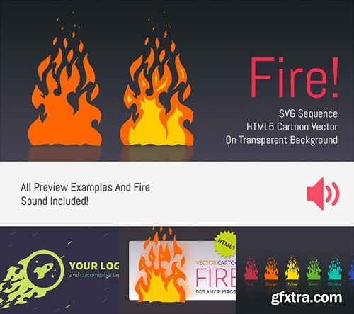 CodeCanyon - Cartoon Vector Fire v1.0 - HTML5 Edge Banner Animation - 7009644