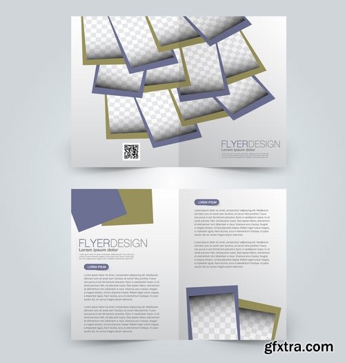 Collection book cover journal notebook flyer card business card banner vector image 19-25 EPS