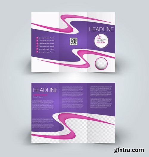 Collection book cover journal notebook flyer card business card banner vector image 19-25 EPS