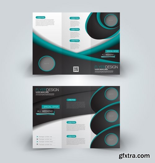 Collection book cover journal notebook flyer card business card banner vector image 19-25 EPS