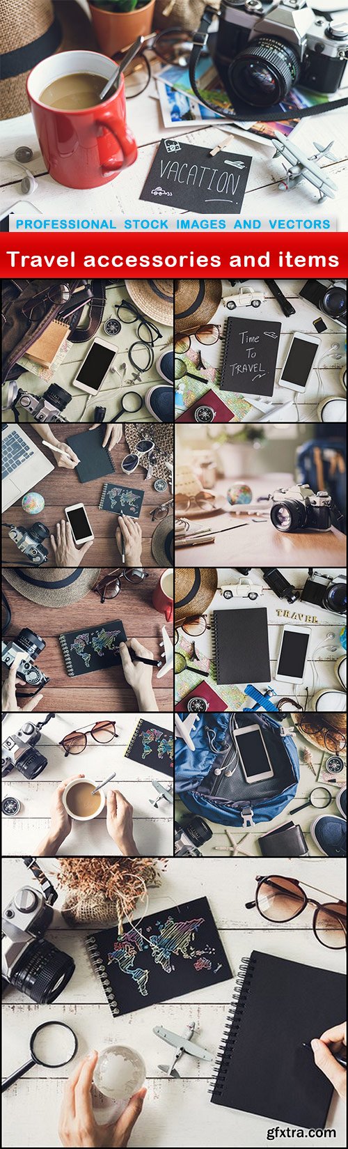 Travel accessories and items - 10 UHQ JPEG