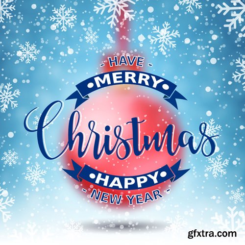 Merry Christmas and Happy New Year vector background, holly garlands, cock rooster