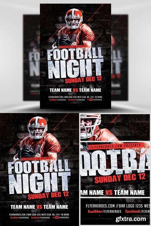 Football Night Flyer Template