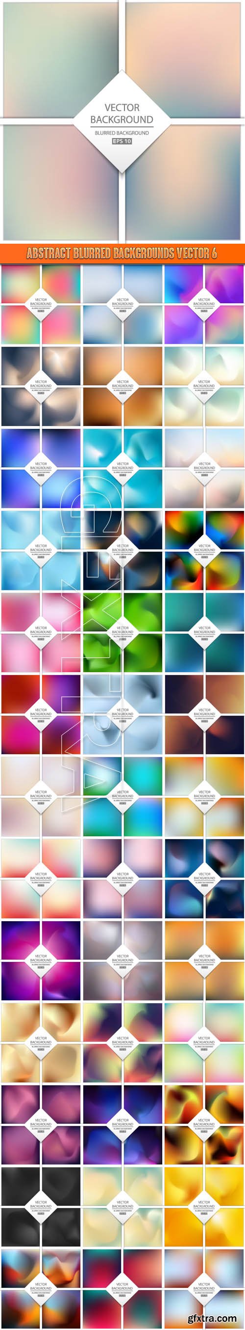 Abstract blurred backgrounds vector 6