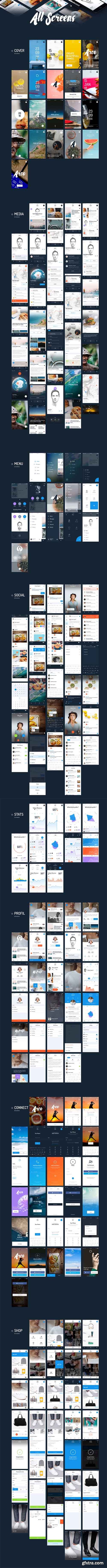 Arco UI Kit - Huge Mobile UI Kit