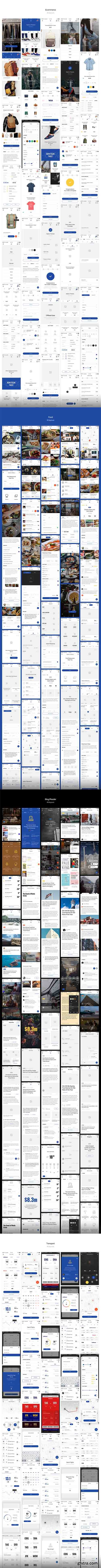 Aware Mobile UI/UX Kit - 290+ Layouts for UI Design & UX Prototyping