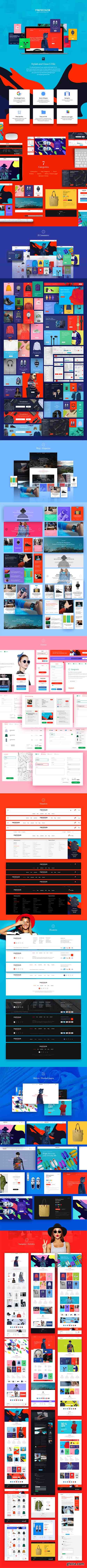 Multicolor UI Kit - Stylish & clean UI Kit