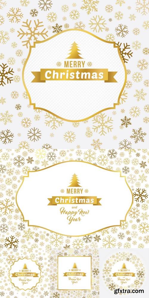 Merry Christmas and Happy New Year Background