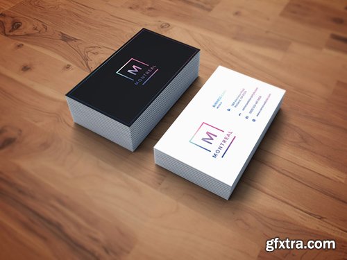 PSD Mock-Up - Photorealistic Business Card 2016