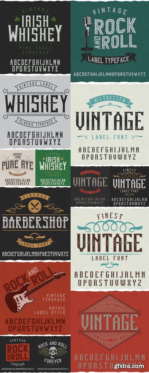 Vintage Label Font