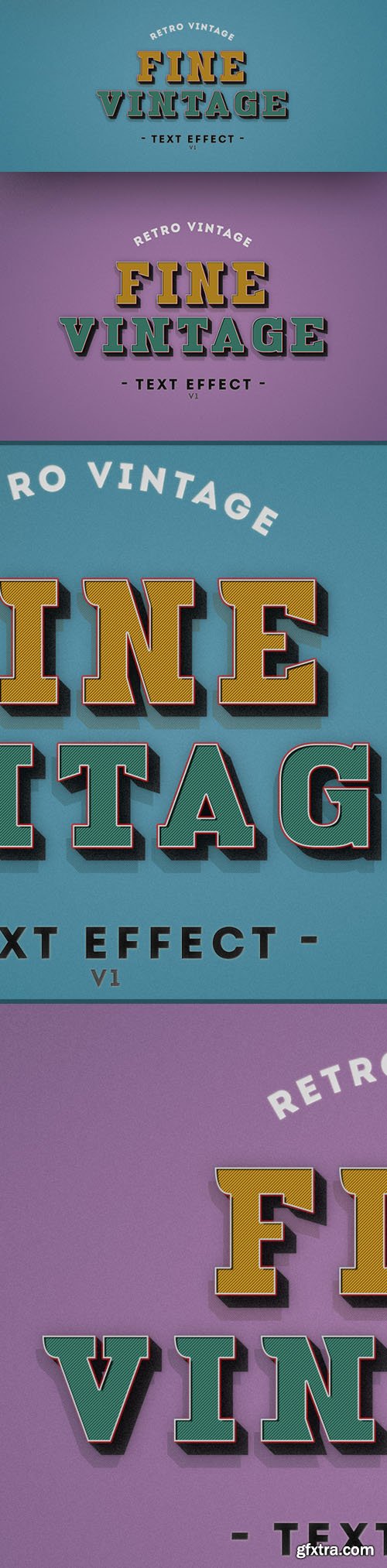 Fine - Retro Vintage Text Effect v1