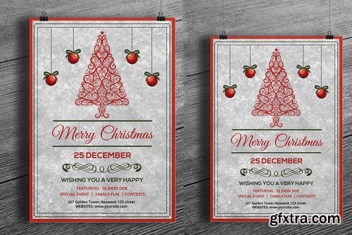 CM - 12 Christmas Invitation flyer Bundle 459496