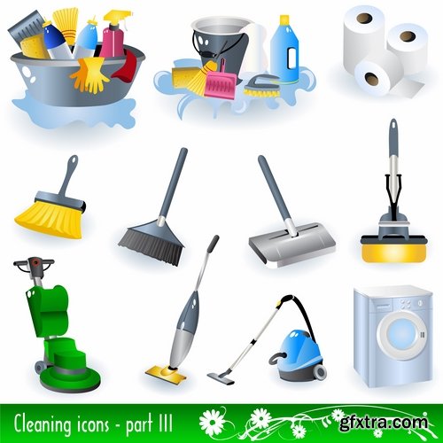 Collection broom cleaning besom icon cleaning window washing service apartments 25 EPS