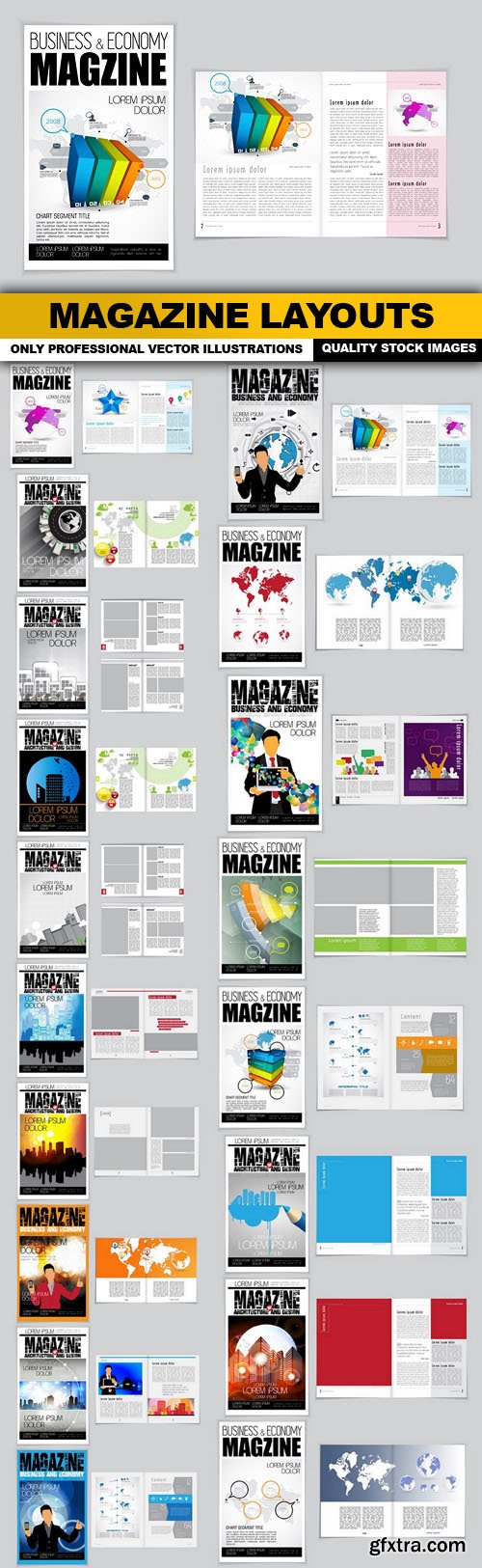 Magazine Layouts - 20 Vector