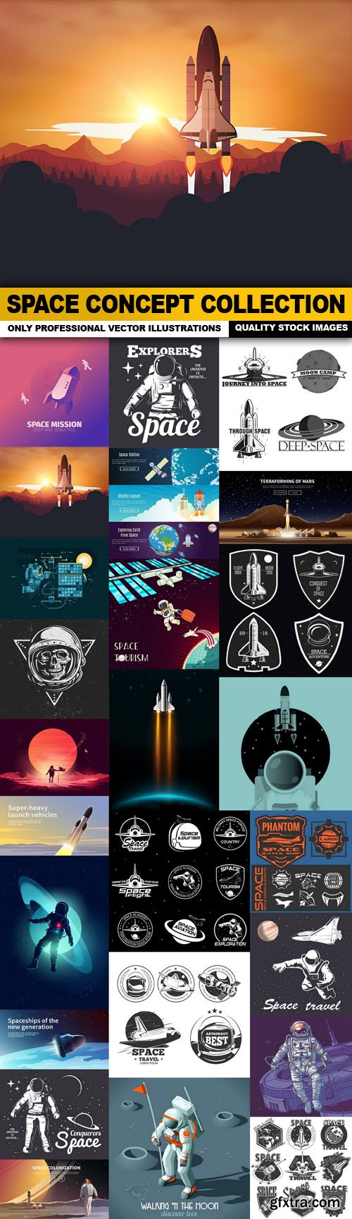 Space Concept Collection - 25 Vector