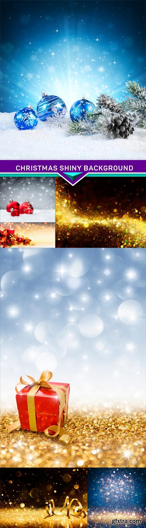 Christmas shiny background 7X JPEG