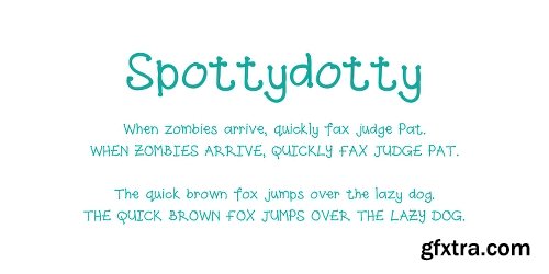 Spottydotty Font Family - 2 Fonts