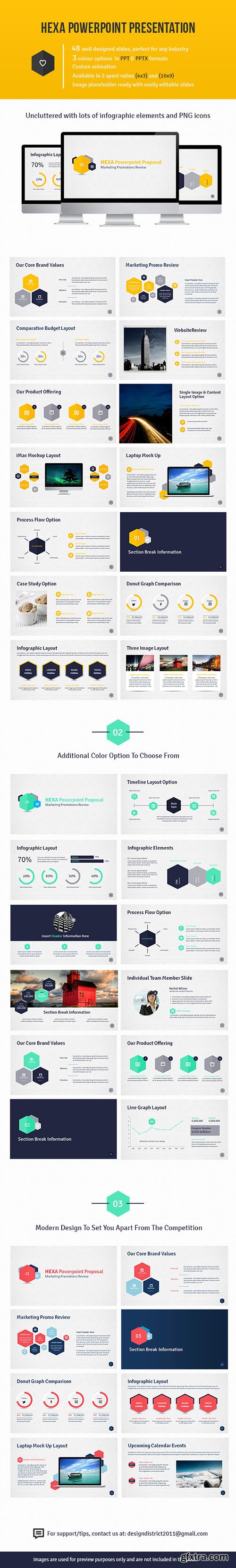 Graphicriver Hexa Powerpoint Presentation 4765695