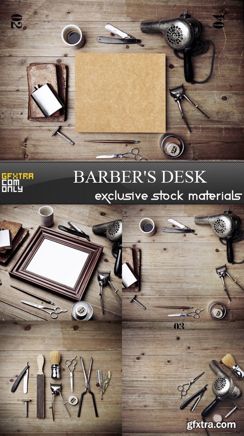 Barber's Desk - 5 UHQ JPEG