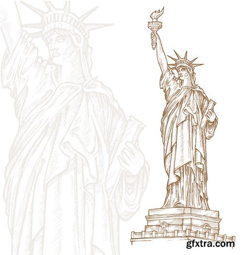 Liberty Statue - 5x EPS