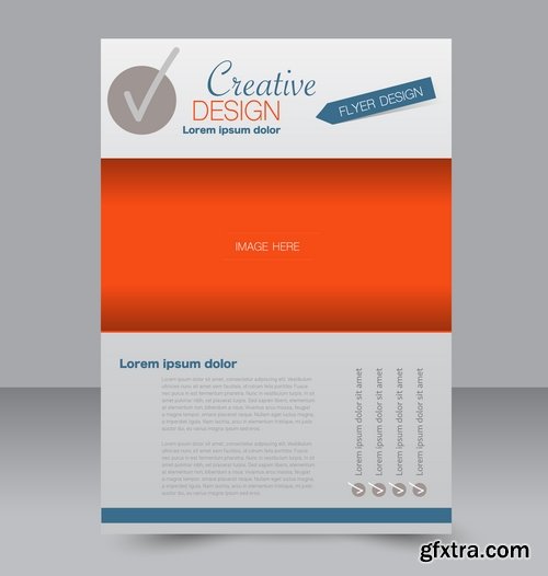 Collection book cover journal notebook flyer card business card banner vector image 23-25 EPS