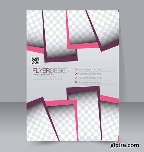 Collection book cover journal notebook flyer card business card banner vector image 23-25 EPS