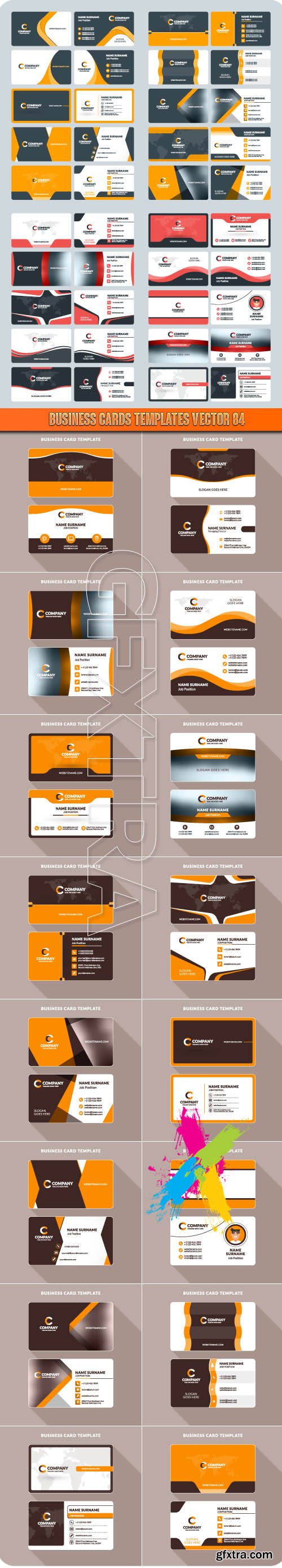 Business Cards Templates vector 84