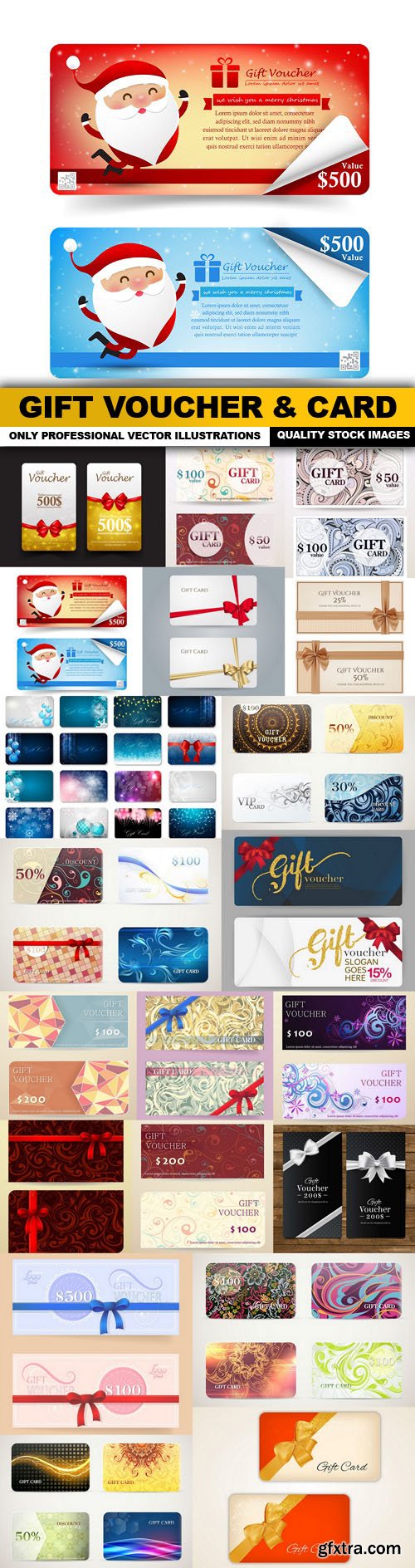 Gift Voucher & Card - 20 Vector