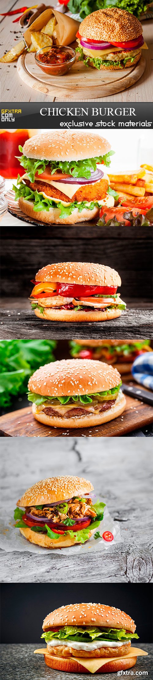 Chicken burger - 6UHQ JPEG