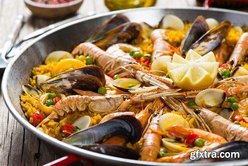 Fresh seafood - 25xUHQ JPEG Photo Stock