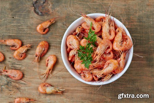 Fresh seafood - 25xUHQ JPEG Photo Stock