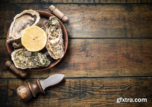 Fresh seafood - 25xUHQ JPEG Photo Stock