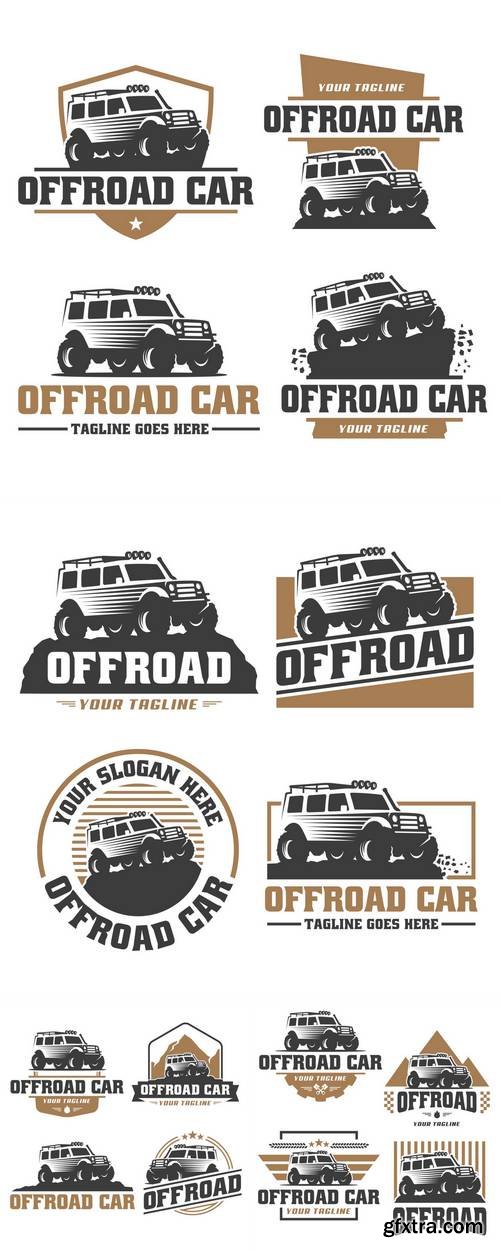 Offroad Car Vector Logo