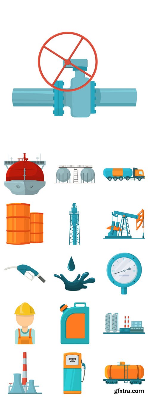 Vector Set - Oil Industry Symbols