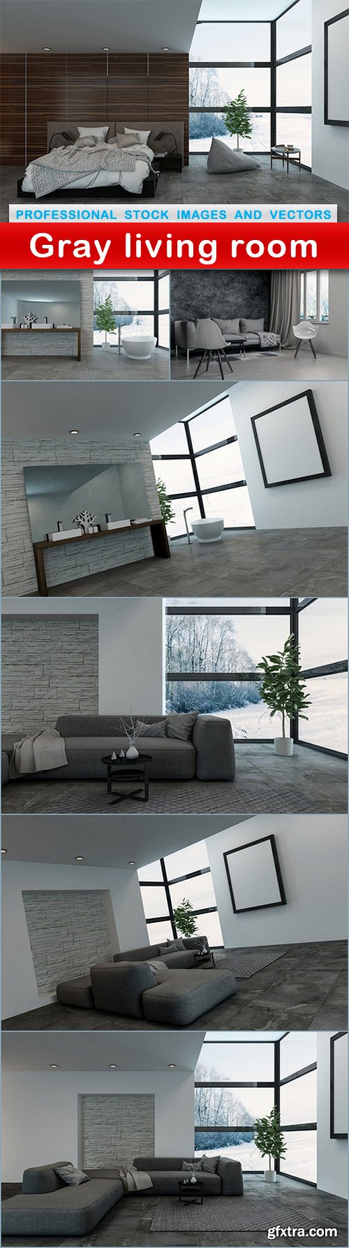 Gray living room - 7 UHQ JPEG