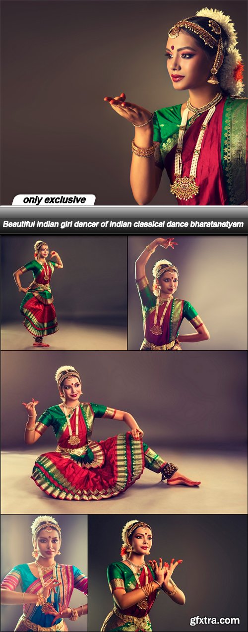 Beautiful indian girl dancer of Indian classical dance bharatanatyam - 6 UHQ JPEG