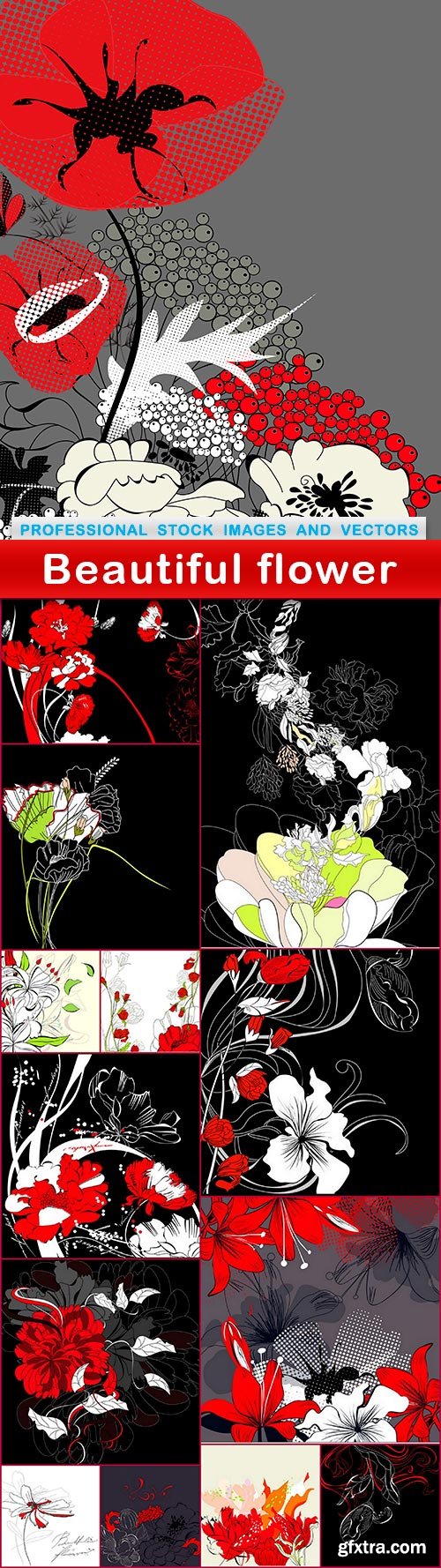 Beautiful flower - 14 EPS