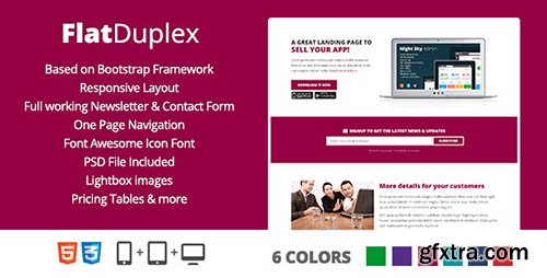 ThemeForest - FlatDuplex - Landingpage (Update: 2 August 13) - 5226242