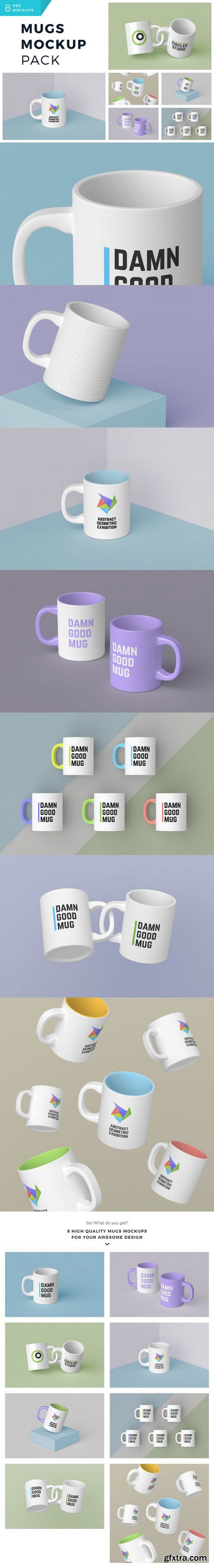 CM - Mugs Mockup Pack 1045701