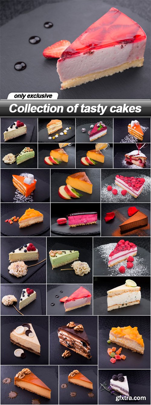 Collection of tasty cakes - 26 UHQ JPEG