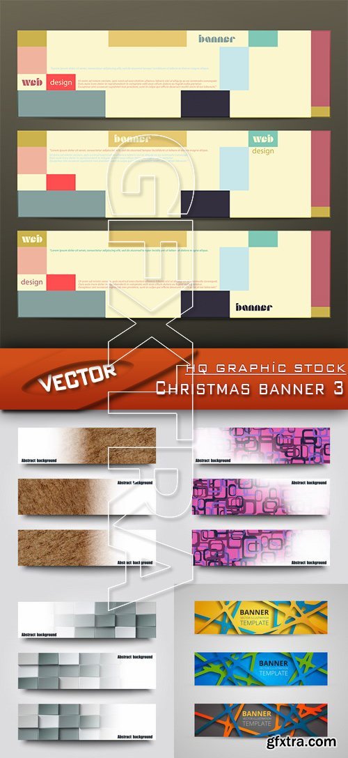 Stock Vector - Christmas banner 3