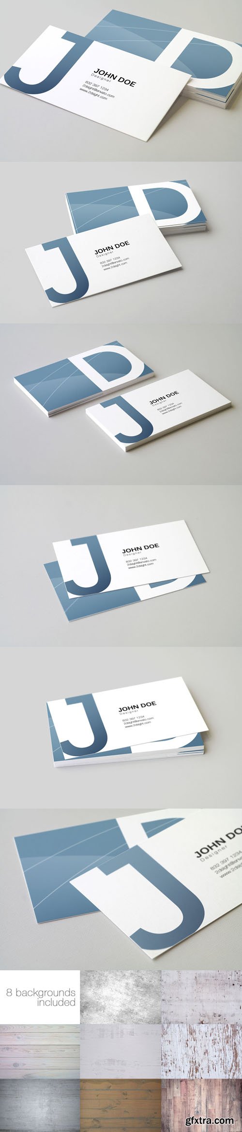 90x50 Business Card Mockup V2