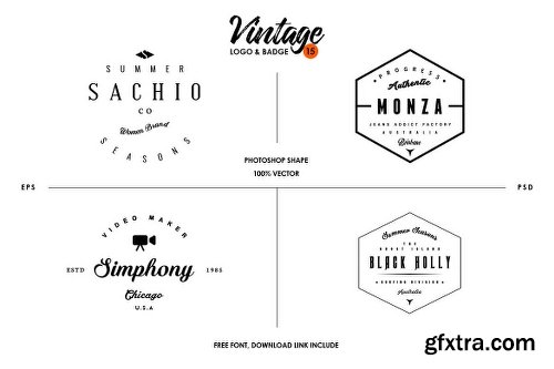 Vintage Logo & Badge Vol. 15