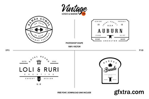 Vintage Logo & Badge Vol. 14