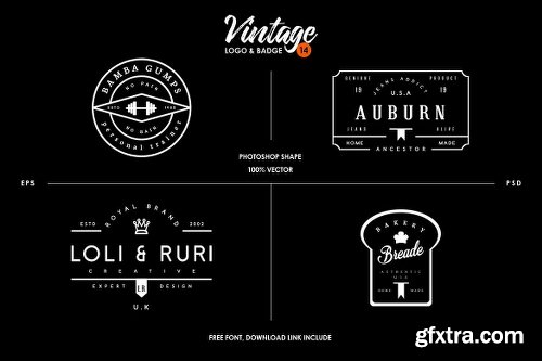 Vintage Logo & Badge Vol. 14