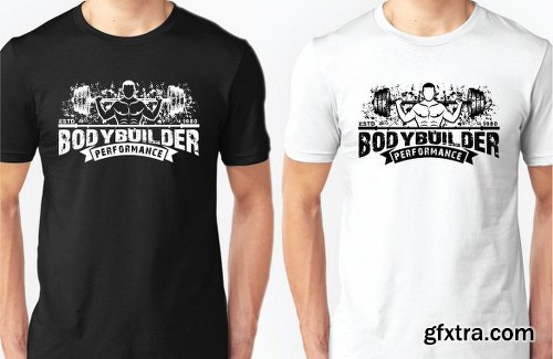 Graphicriver Fitness T-Shirt Template 3 11885365