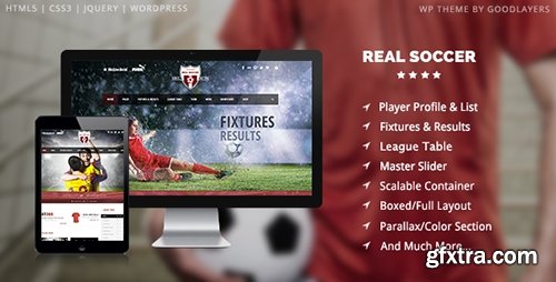 ThemeForest - Real Soccer v1.09 - Sport Clubs Responsive WP Theme - 8888574